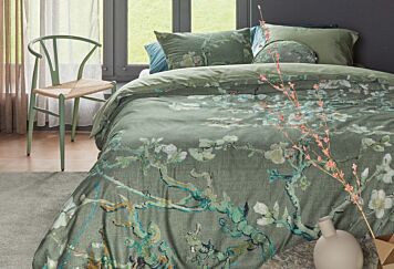 Van Gogh Blossoming Bettwäsche Grün