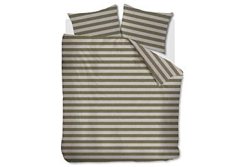 vtwonen Bold Stripe Bettwäsche Grün