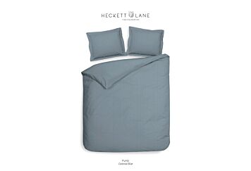 Heckett & Lane Punto Bettwäsche Schieferblau