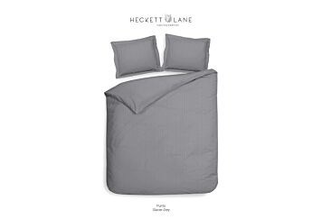 Heckett & Lane Punto Bettwäsche Gletscher-Grau