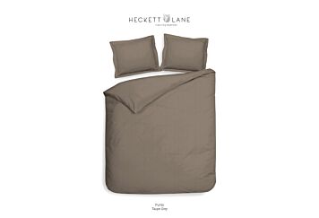 Heckett & Lane Punto Bettwäsche Taupe Grau