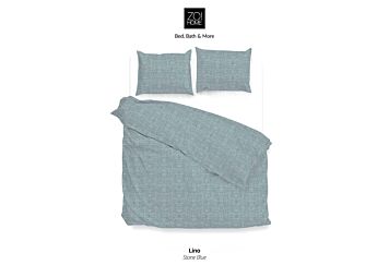 Zo!Home Lino Bettwäsche Steinblau