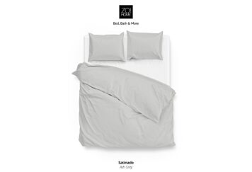 Zo!Home Satinado Bettwäsche Silber Grau