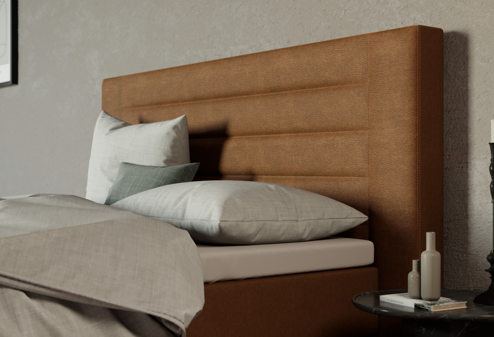 Boxspring Capella Matero | Kopfteil | Swiss Sense