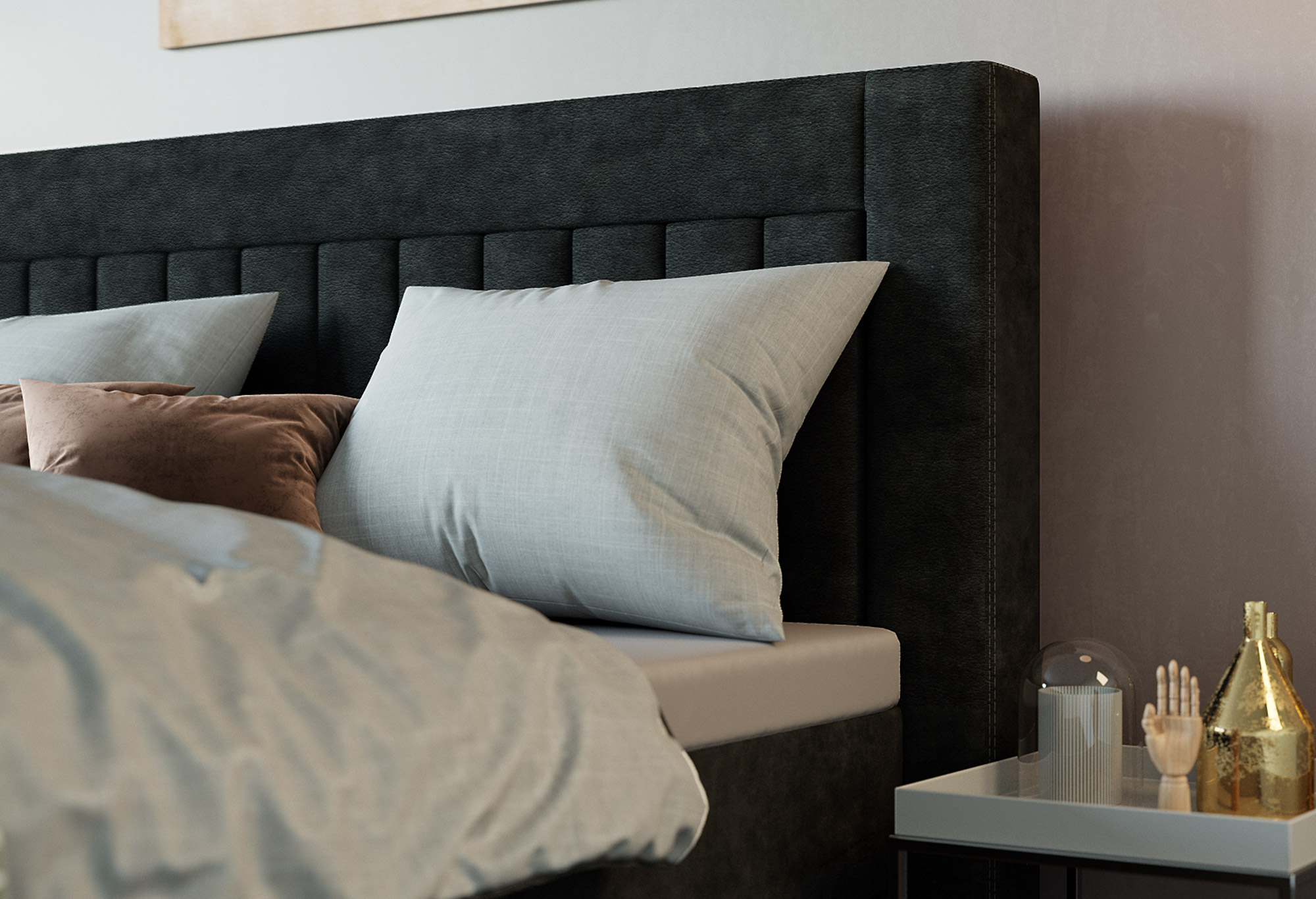 Boxspring Capella Modeno | Kopfteil | Swiss Sense
