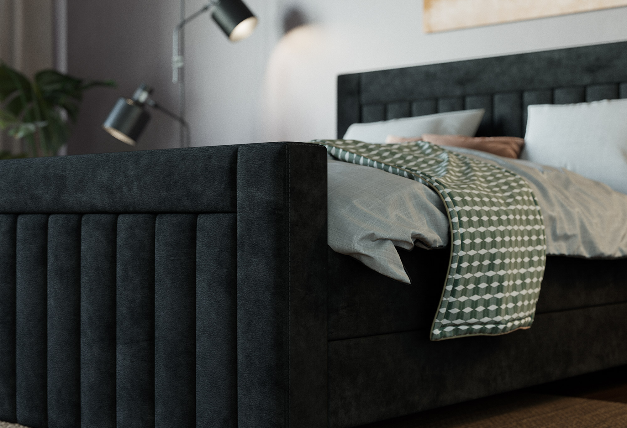 Boxspring Capella Modeno | Fußteil | Swiss Sense