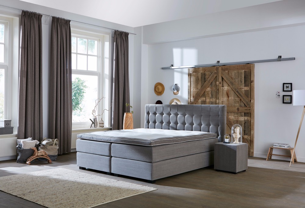 Grau Boxspringbett Capella Falco
