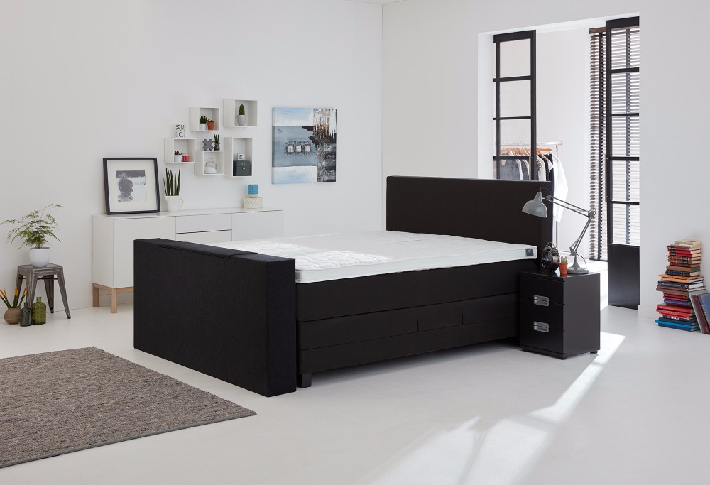 Zwarte Boxspring Home 400