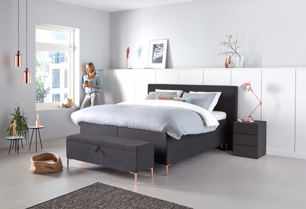 Schwarz boxspringbett Lifestyle 700