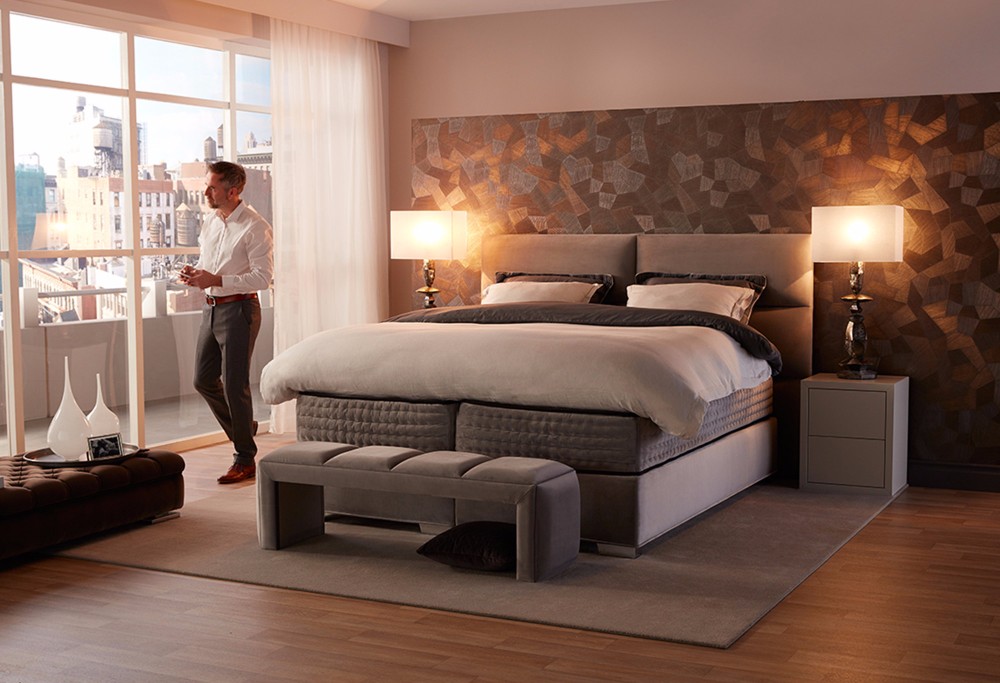 Bruine boxspring Royal Eclipse