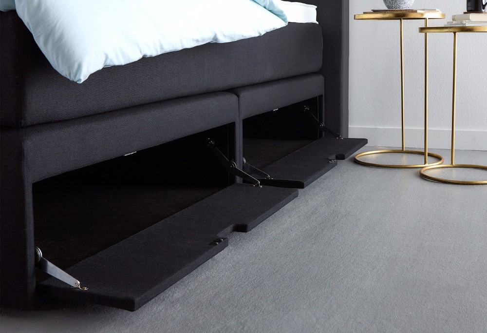 Schwarz Boxspringbett Home Storage