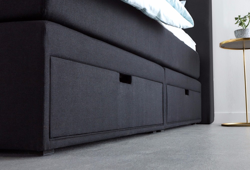 Schwarz Boxspringbett Home Storage