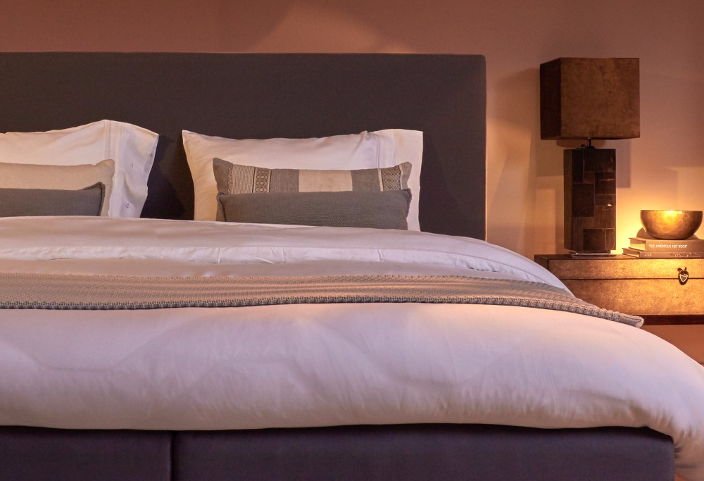 Braun boxspringbett Diks Floreana