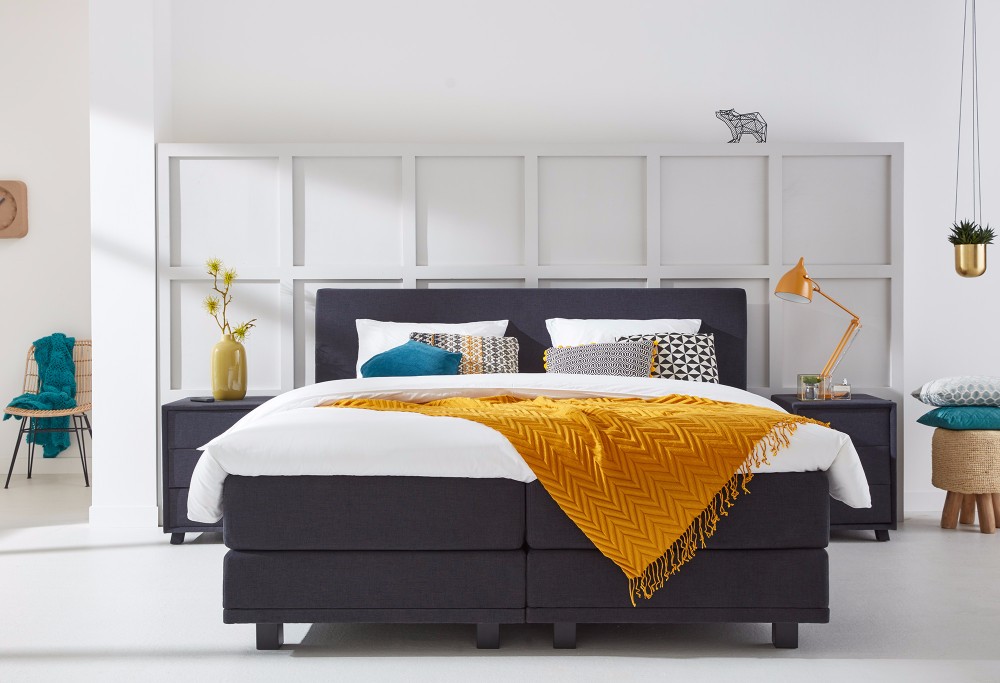 Grijze Boxspring Home 130