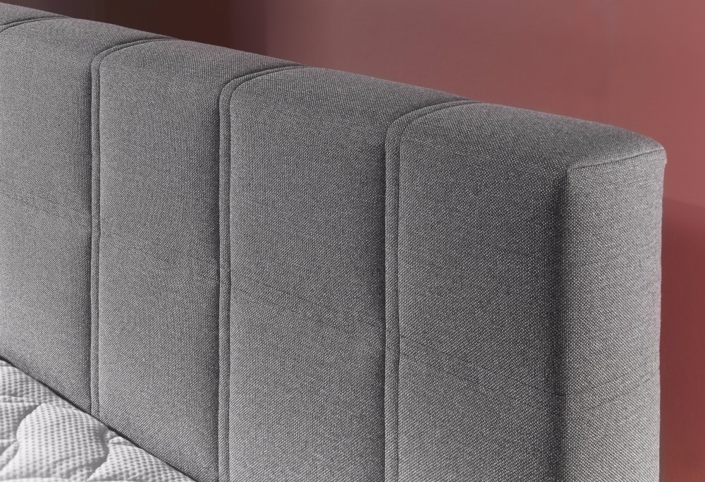Grau Hotelboxspringbett Nora