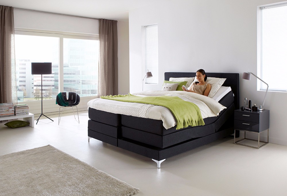 Schwarz boxspringbett home 425-S