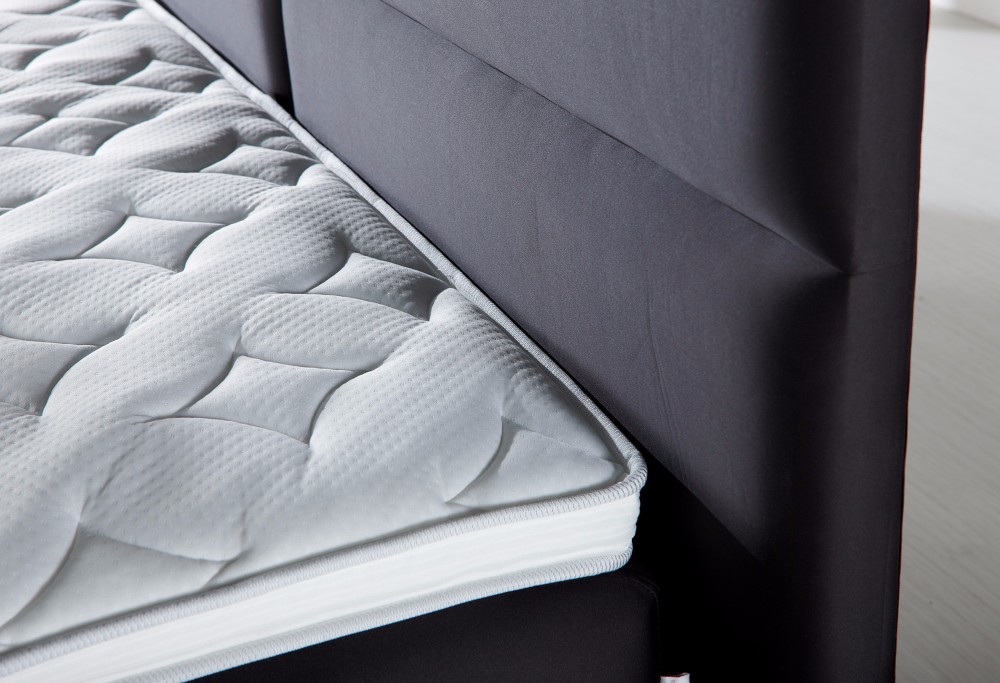 Schwarz boxspringbett Savelli Quadro