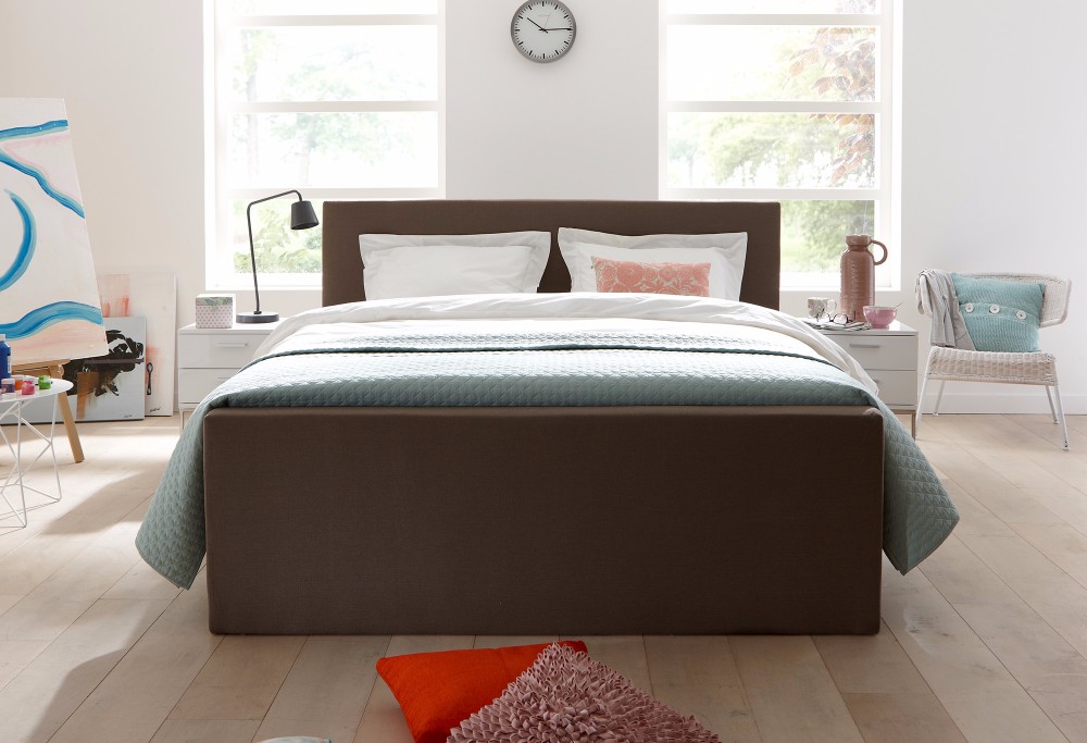 Braun Boxspringbett Home 140