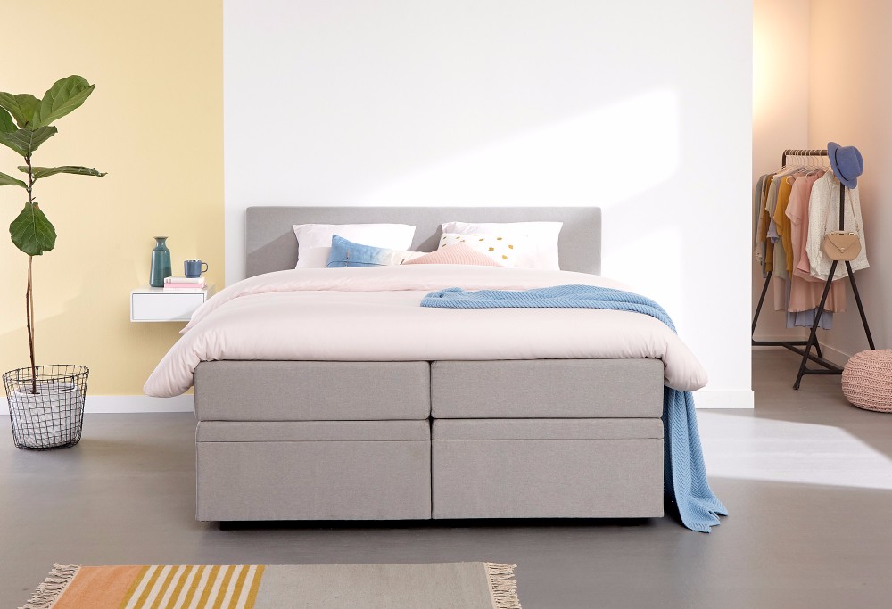 Grau boxspringbett Home Space