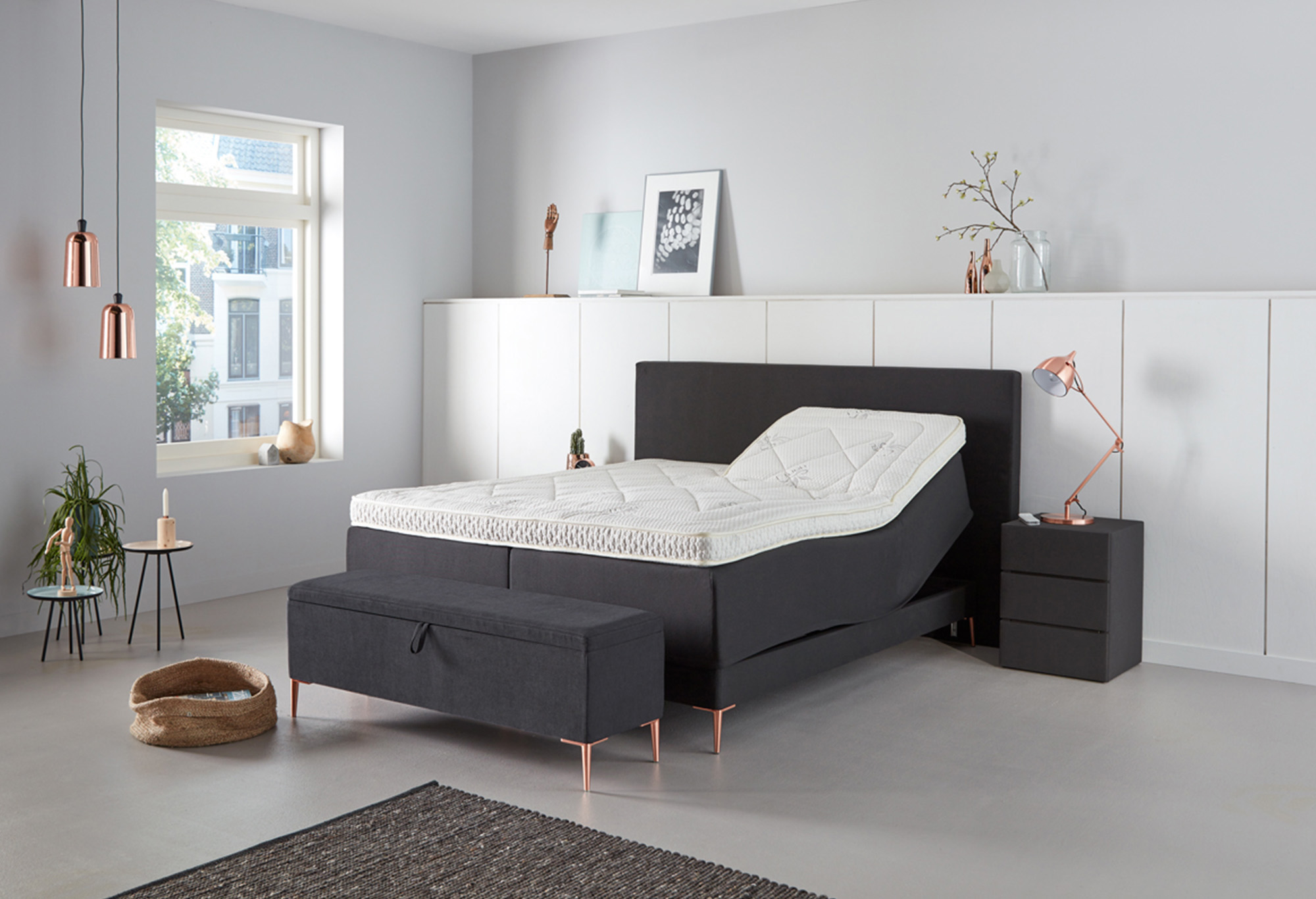 Schwarz boxspringbett Lifestyle 700