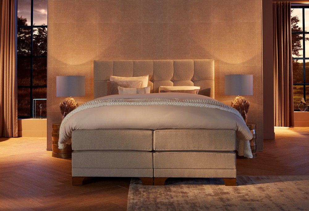 Braun boxspringbett Diks Sereno