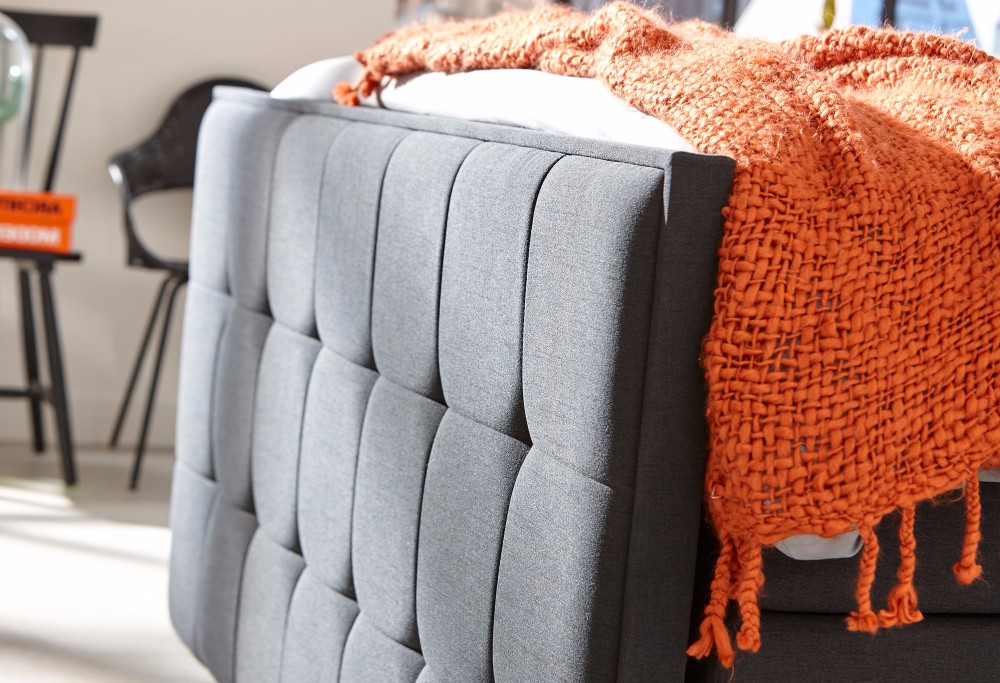 Grau Boxspringbett Home 500
