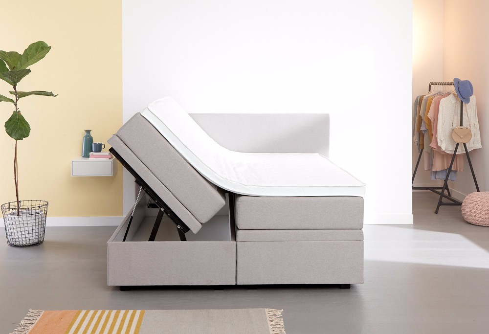Grau boxspringbett Home Space