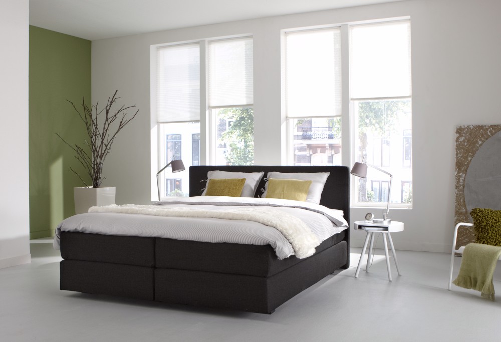 Schwarz boxspringbett Night Barcelona
