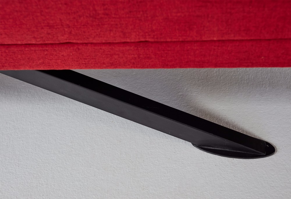 Rot boxspringbett Savelli Indigo
