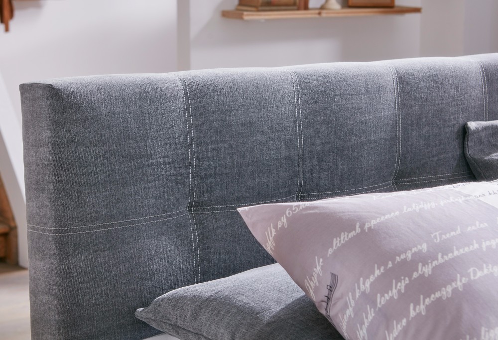 Grau boxspringbett Capella Cresto