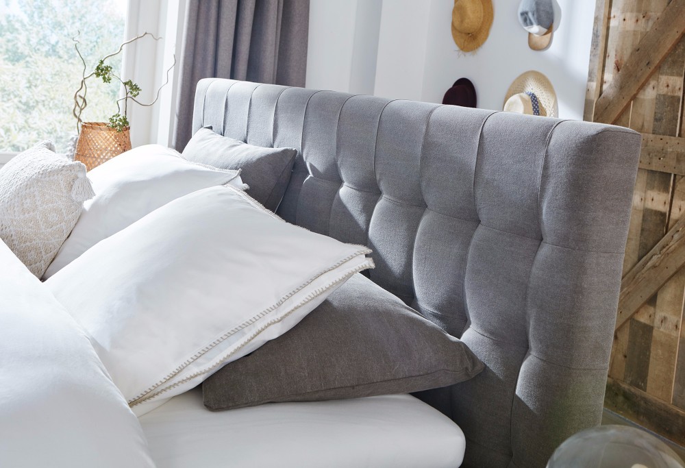 Grau Boxspringbett Capella Falco