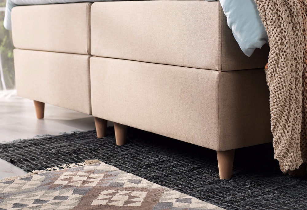 Beige Boxspringbett Home 160