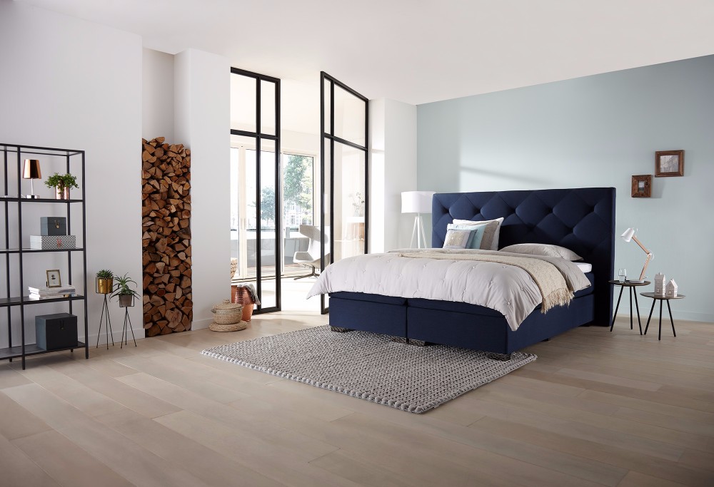 Blau boxspringbett Royal Superior