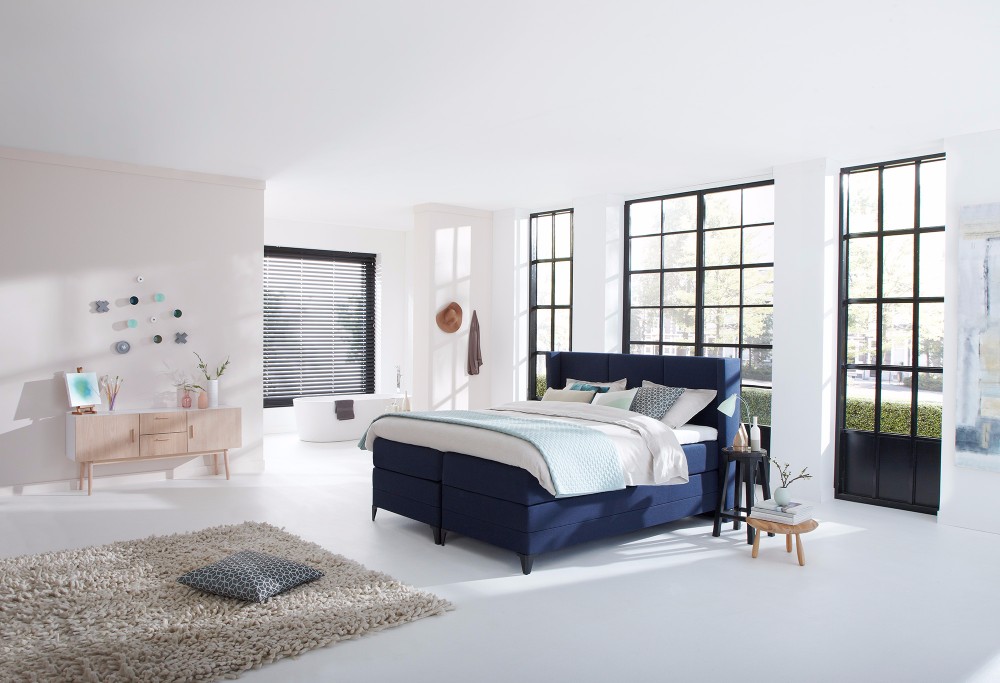 Blau boxspringbett Royal Phantom