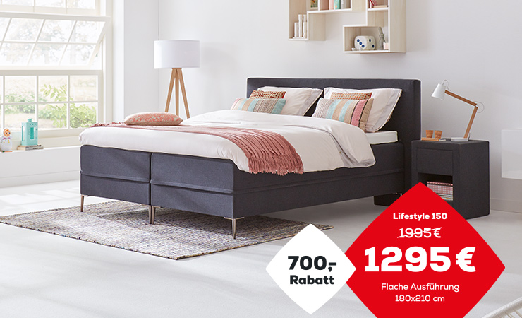 Boxspringbett Aktion Lifestyle 150 | Swiss Sense