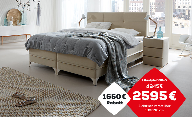 Boxspringbett Aktion Lifestyle 600| Swiss Sense