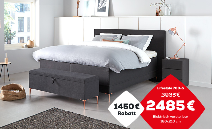 Boxspringbett Aktion Lifestyle 700| Swiss Sense