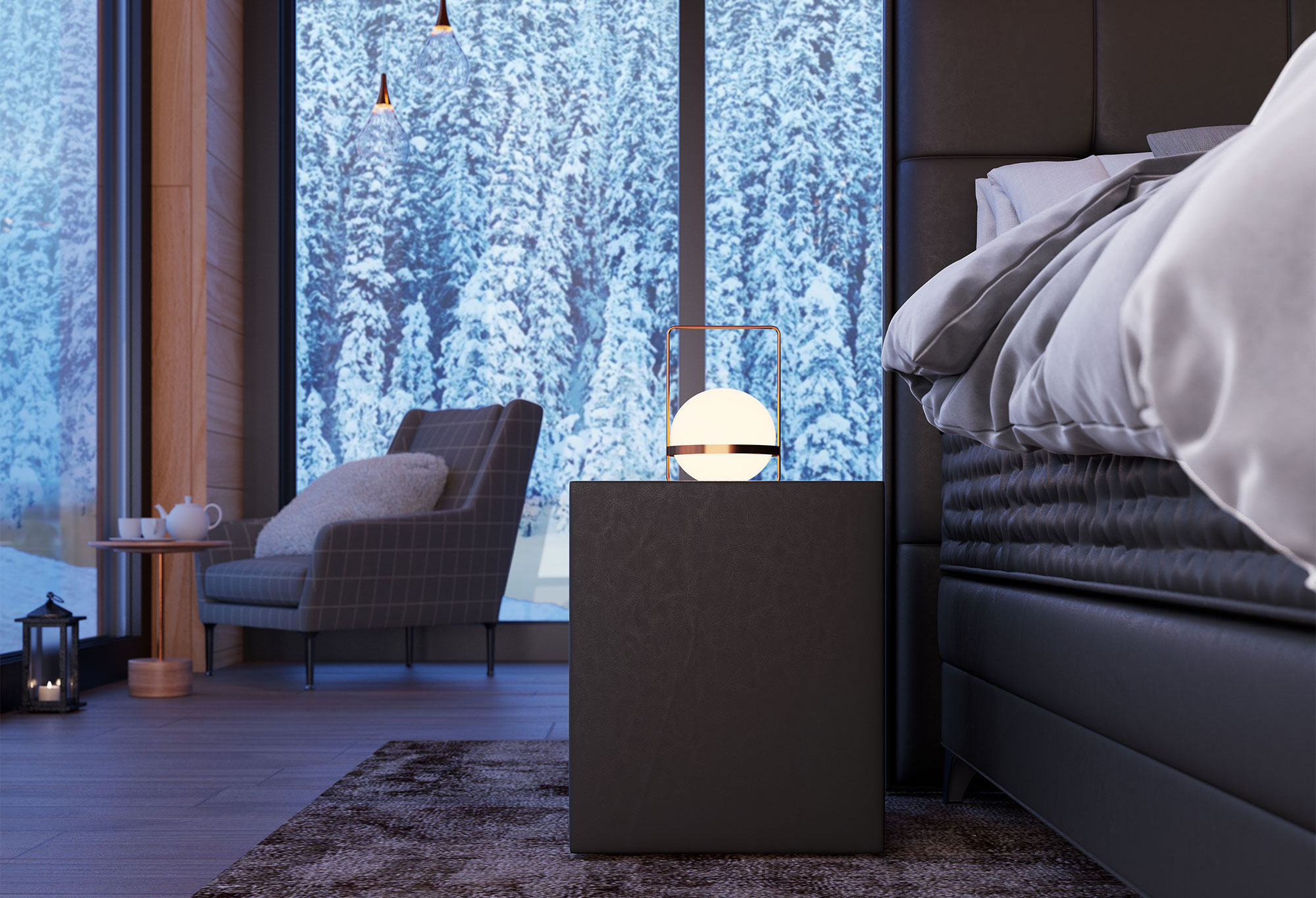 Boxspring Royal Aurora|Nachttisch| Swiss Sense