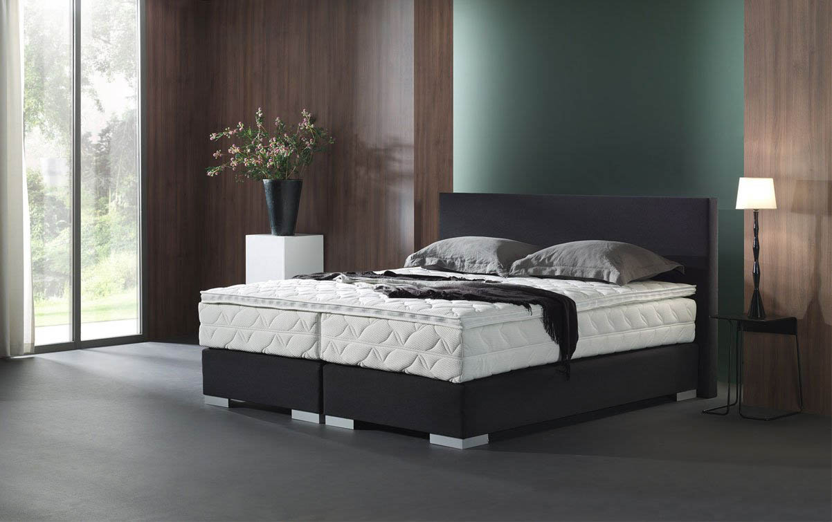 boxspringbett schwarz