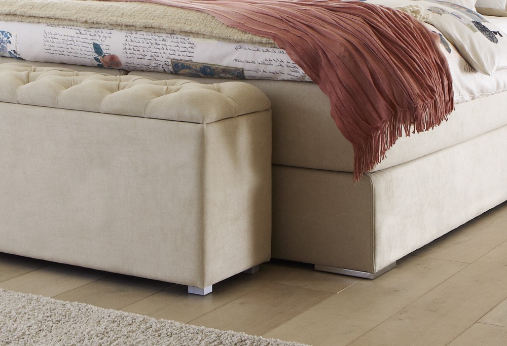 Beige boxspringbett Capella Estello