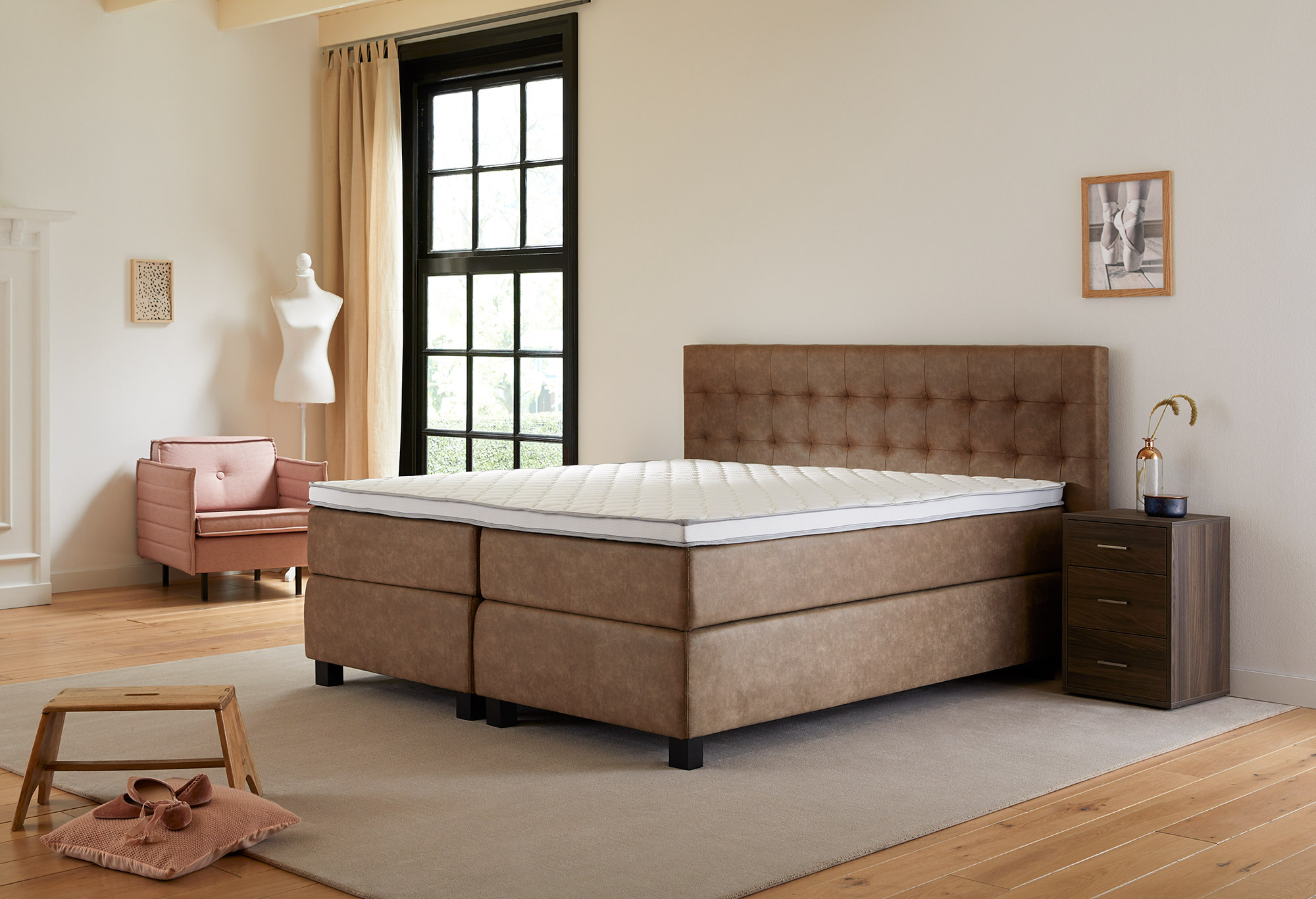 Boxspringbett Capella Mosso | Swiss Sense
