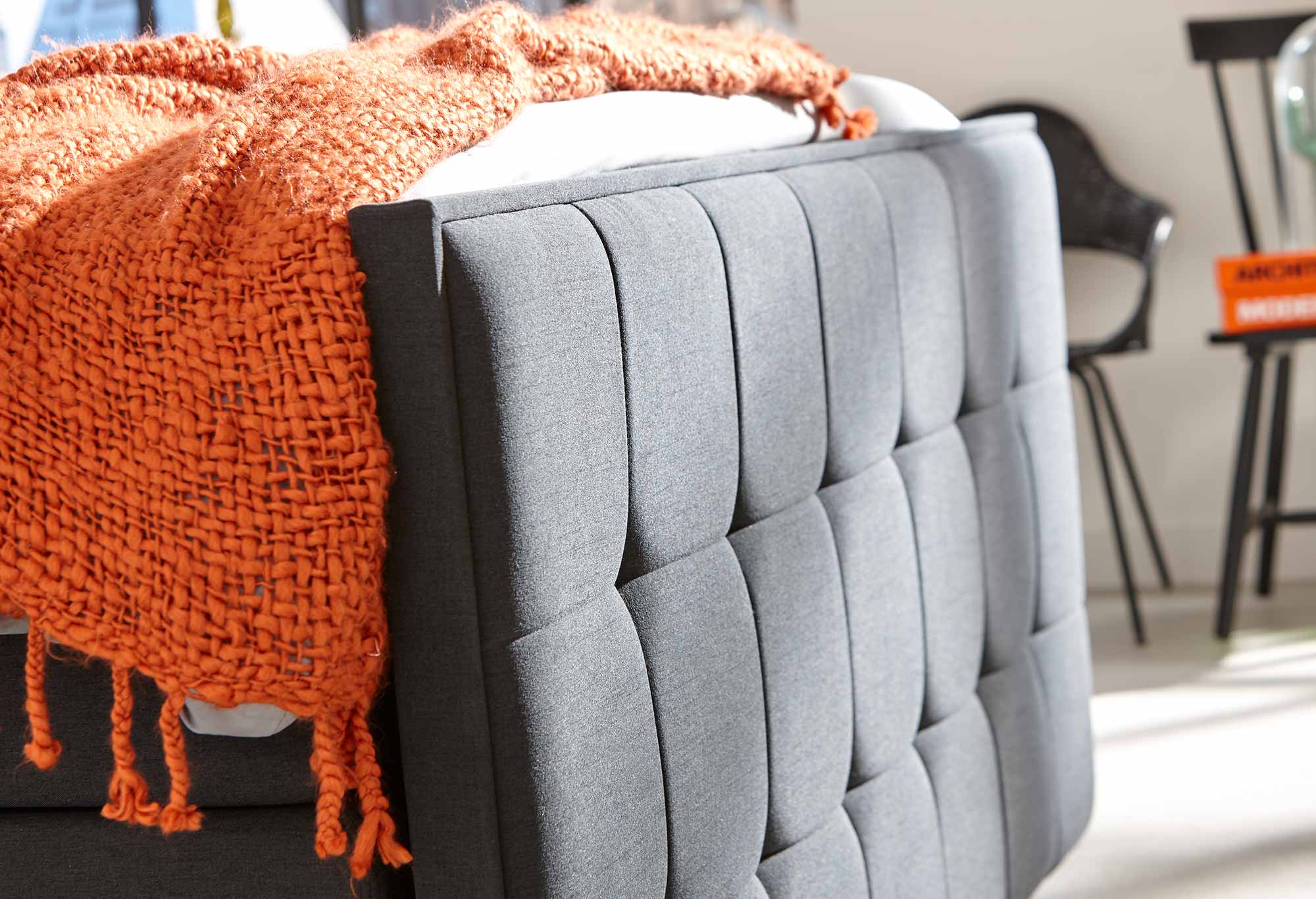 Grau Boxspringbett Home 500