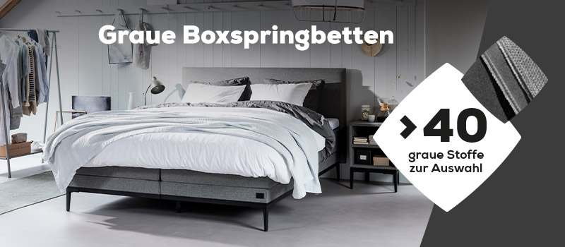 Boxspringbetten Grau | Swiss Sense