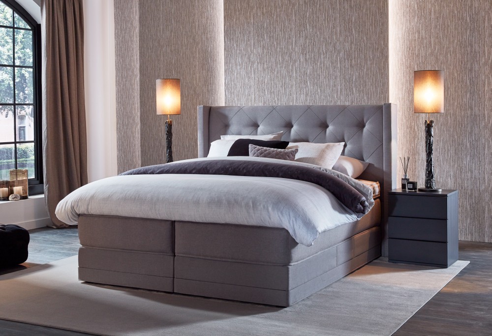 braun boxspringbett Royal Cayman