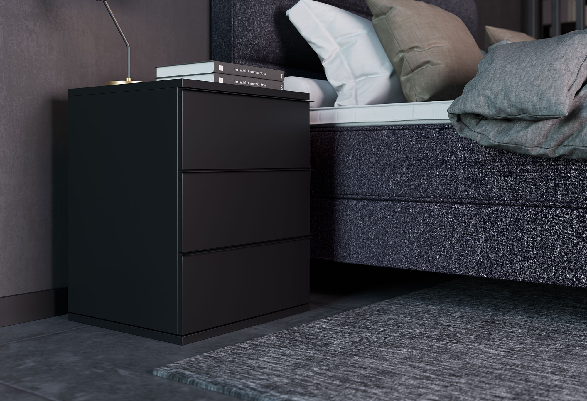Boxspringbett Royal Luxor | Nachttisch | Swiss Sense