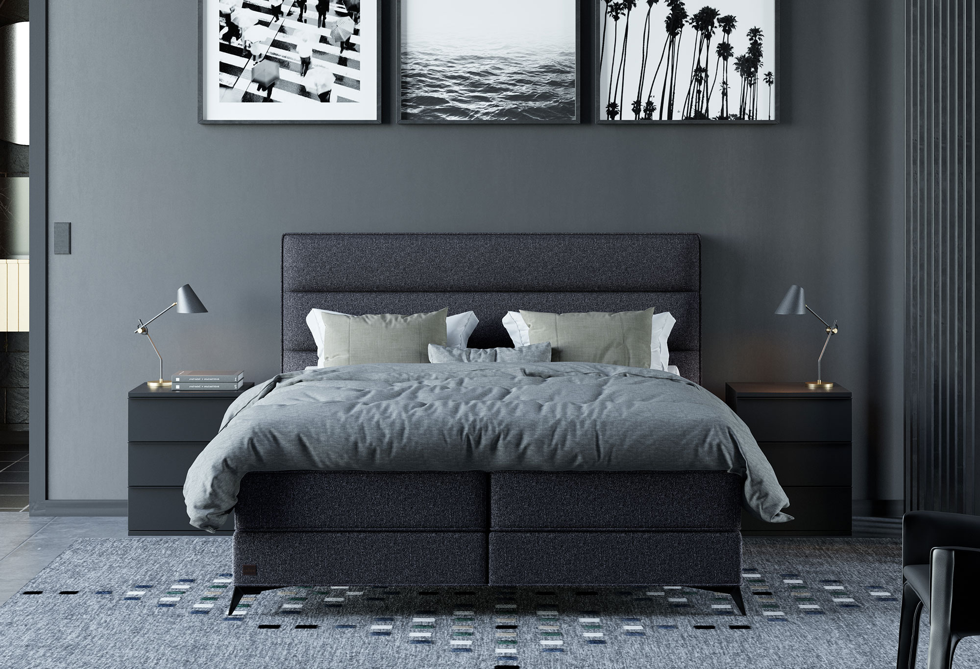 Boxspring Royal Luxor | Voor | Swiss Sense