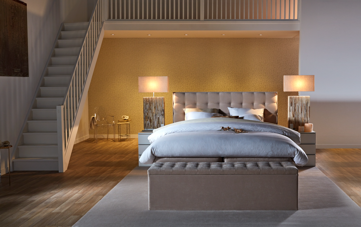 Beige boxspringbett Royal Madison