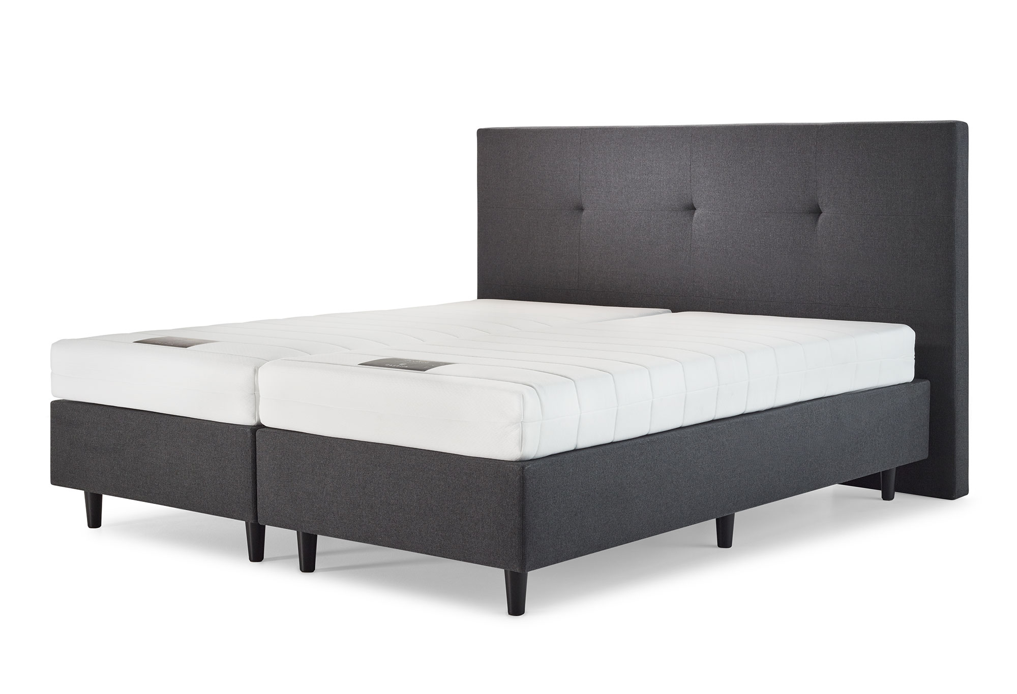 Boxspringbett grau kaufen? Gratis Montage Swiss Sense