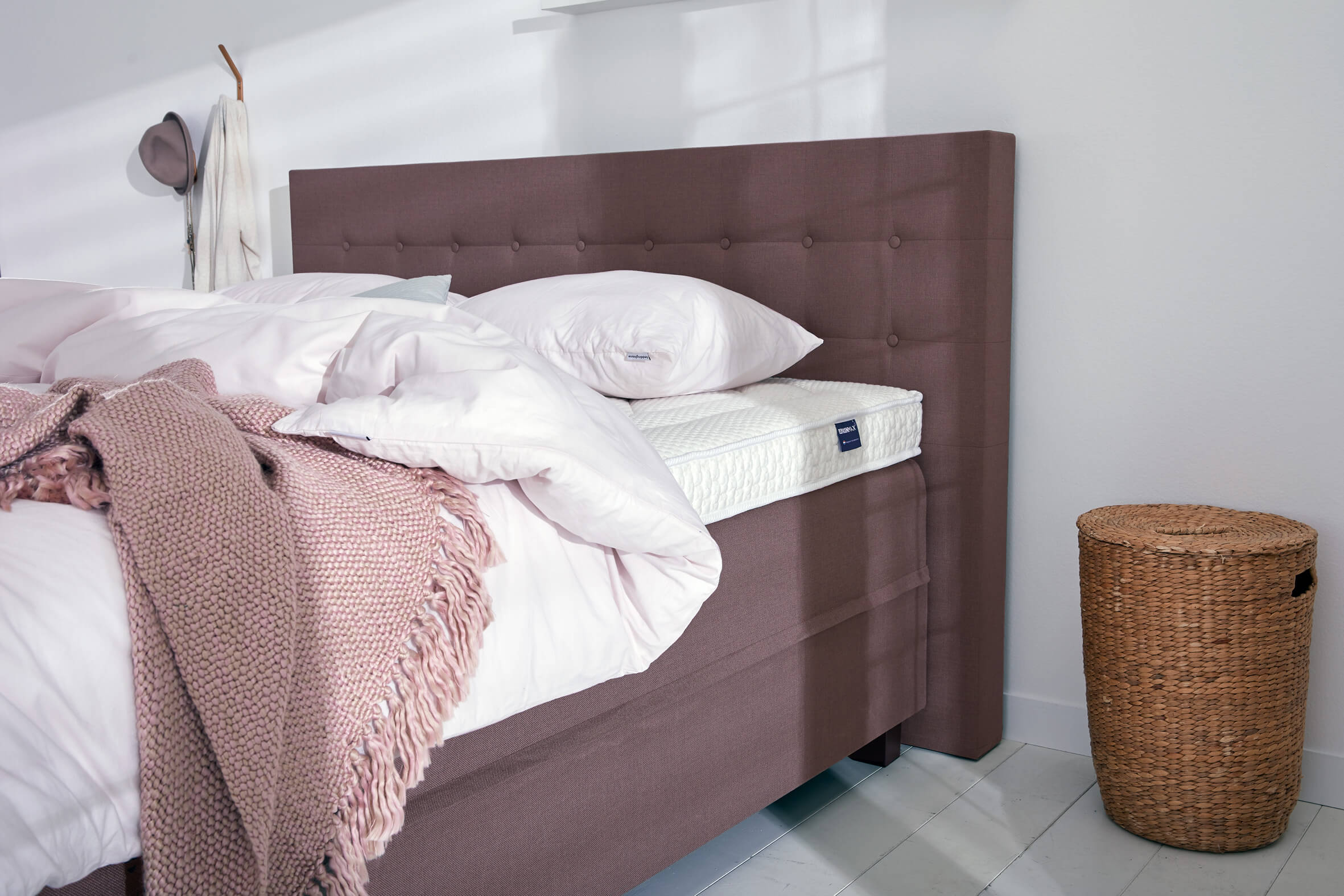 Grau Boxspringbett Home 185