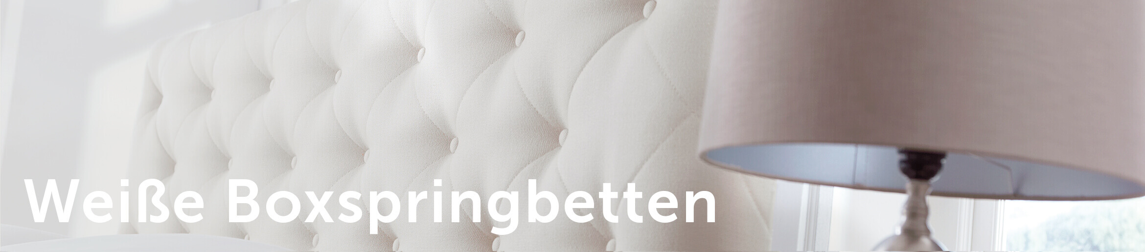 Boxspringbetten Weiß header